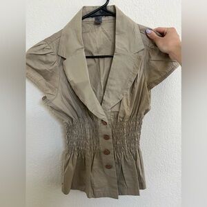Poetry Clothing Fitted Button Down Vest